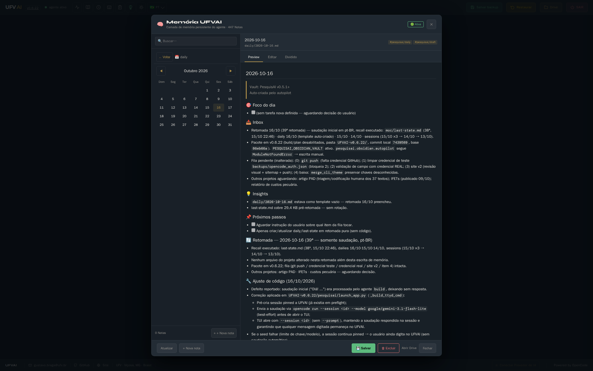 Minha memória (vault Obsidian)